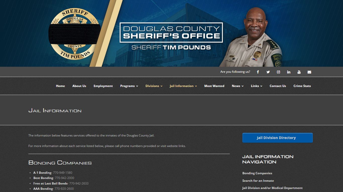 Jail Information – Douglas County Sheriff's Office (GA)